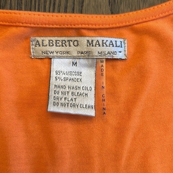 Alberto Makali Orange and Silver Tunic Medium - Picture 2 of 4